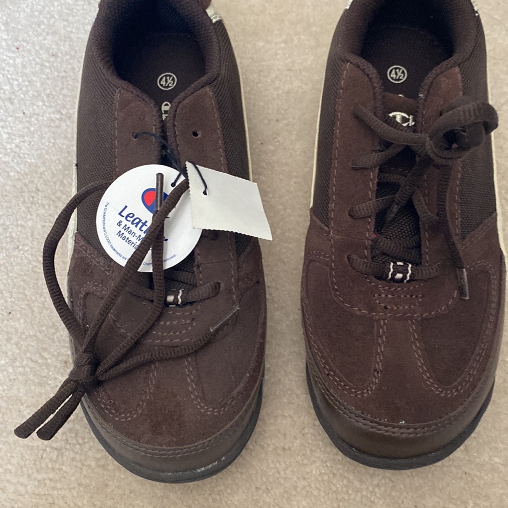 NWT Champion Suede Brown/Cream Sneakers